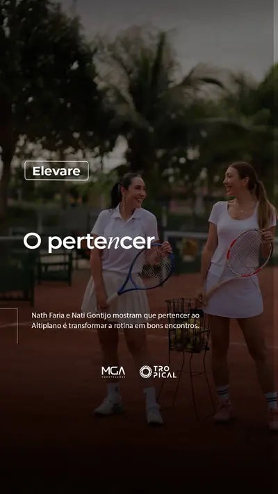 Reel “O pertencer”, com Nathi Faria e Nati Gontijo na quadra de beach tênis
