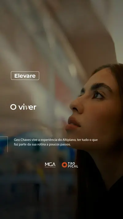 Reel “O viver”, com Geo Chaves de perfil diante da janela do apartamento